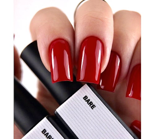Топ для нігтів BIBLIOTEKA Color Top Vitrage Red, вітражний червоний, 10 мл