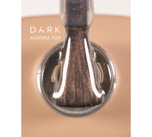 DARK Aurora Top Nail Top, with shimmer, 10 ml