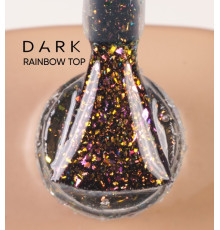 Top for nails Dark Rainbow top, with sparkles, 10 ml