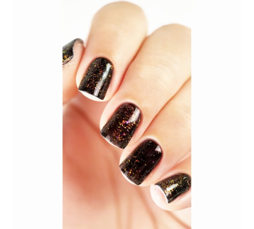 Top for nails Dark Rainbow top, with sparkles, 10 ml