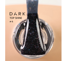 DARK Shine Top No. 04, with colored microglitter, 10 ml