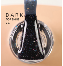 DARK Shine Top No. 04, with colored microglitter, 10 ml