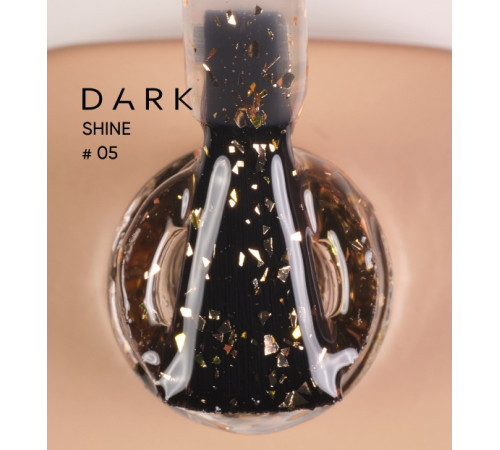 Top for nails DARK Shine Top No. 05, gold, 10 ml