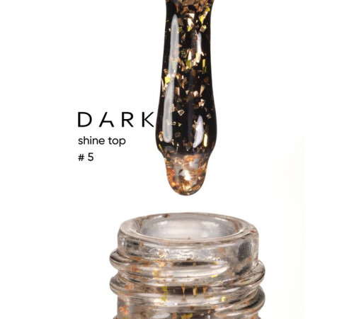 Top for nails DARK Shine Top No. 05, gold, 10 ml