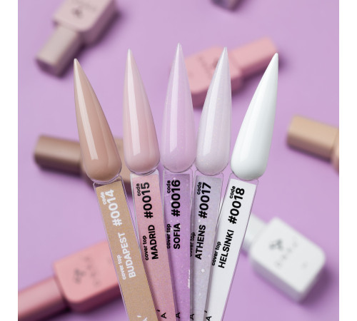 Nail top DNKA Cover Top No. 014 Budapest, beige, 12 ml