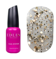 Nail top Edlen Matt CHEERS top matte with confetti, 9 ml