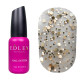 Nail top Edlen Matt CHEERS top matte with confetti, 9 ml
