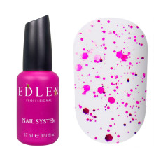 Top for nails Edlen Matt Euphoria top matte with pink confetti, 17 ml