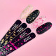 Top for nails Edlen Matt Euphoria top matte with pink confetti, 17 ml