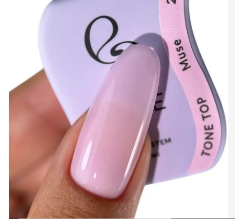 Else Tone top nail polish №02 Muse, soft pink, 12 ml