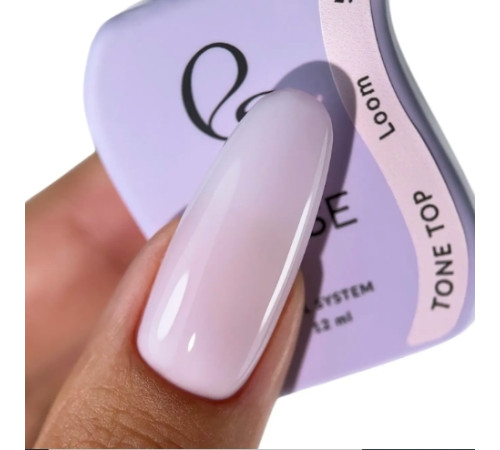 Else Tone top nail polish №05 Loom, milky pink, 12 ml