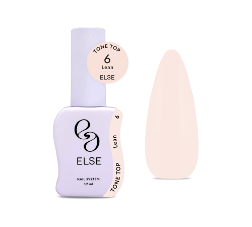 Else Tone top nail polish No. 06 Lean, light nude, 12 ml