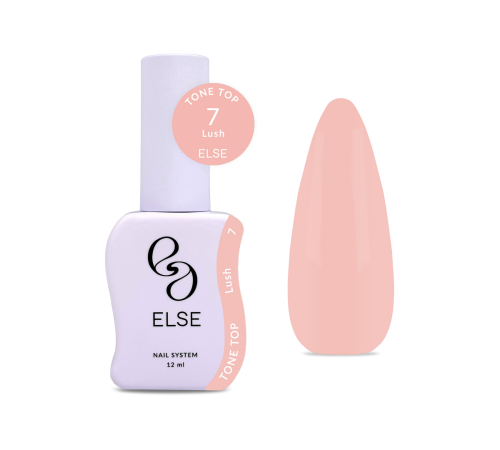 Else Tone top nail polish No. 07 Lush, nude, 12 ml