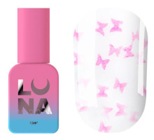 Топ для нігтів Luna Top Butterfly Pink, прозорий, без липкого шару, 13 мл