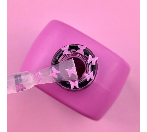 Топ для нігтів Luna Top Butterfly Pink, прозорий, без липкого шару, 13 мл