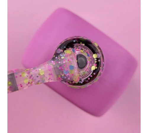 Топ для нігтів Luna Top Confetti, прозорий, з конфетті, без липкого шару, 13 мл