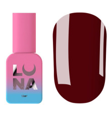 Топ для нігтів Luna Top Glass №23, вітраж, вишневий, 13 мл