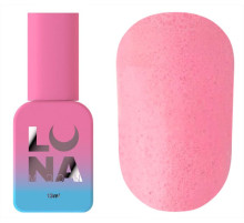Top for nails Luna Top Matte Sand Peach pink, matte with peach crumb, no sticky layer, 13 ml