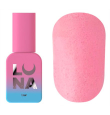 Топ для нігтів Luna Top Matte Sand Peach pink, матовий з персиковою крихтою, без липкого шару, 13 мл