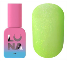 Топ для нігтів Luna Top Matte Sand Yellow, матовий з жовтою крихтою, без липкого шару, 13 мл