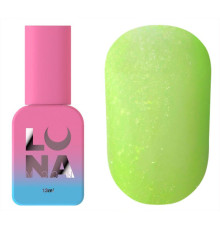 Топ для нігтів Luna Top Matte Sand Yellow, матовий з жовтою крихтою, без липкого шару, 13 мл