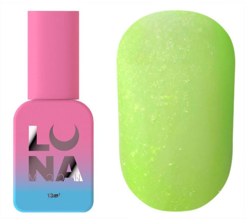Топ для нігтів Luna Top Matte Sand Yellow, матовий з жовтою крихтою, без липкого шару, 13 мл