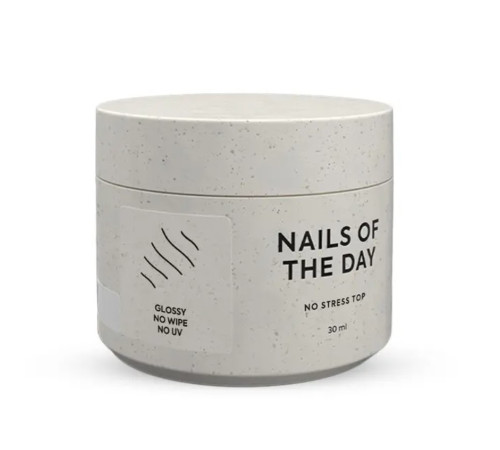 Топ для нігтів NAILSOFTHEDAY Top no Stress no wipe, 30 мл