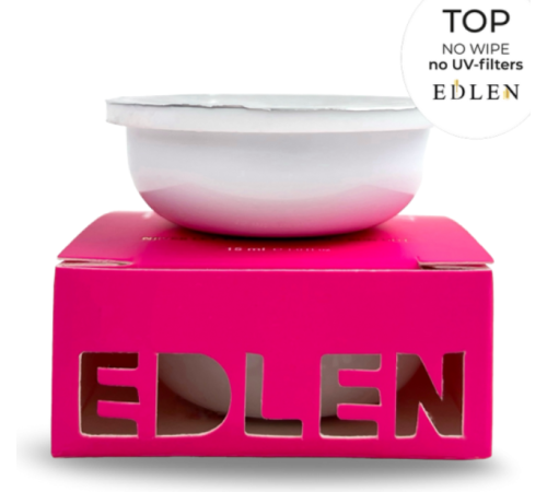 Топ для нігтів Refill Edlen No Wipe top No UV Filters без фільтрів, 30 мл