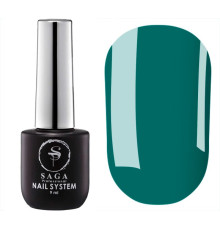 Top for nails Saga GLASS Top #06, stained glass green, 9 ml