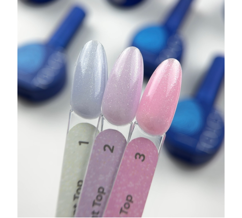 Nail top coat Touch Gradient Top No. 03, without sticky layer, 13 ml
