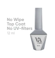 Топ для нігтів Valeri Top Non Wipe no UV, без фільтрів, 12 мл