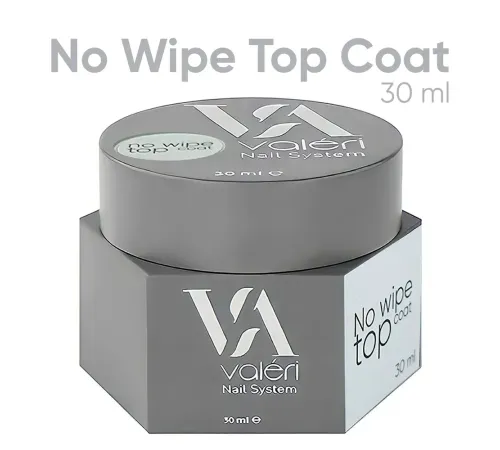 Топ для нігтів Valeri Top Non Wipe, з фільтрами, 30 мл