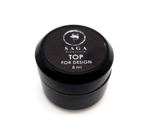 Top for rhinestones and voluminous designs SAGA Top for DESING without LSH, 8 ml