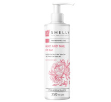 Moisturizing cream for hands and nails SHELLY with collagen, elastin and peony extract 250 ml