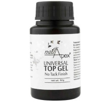 Universal top gel Crystal NailApex without UV without sticky layer 30 ml