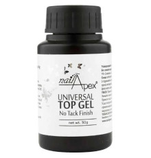 Универсальный топ-гель Universal top gel Crystal NailApex без УФ без липкого слоя 30 мл