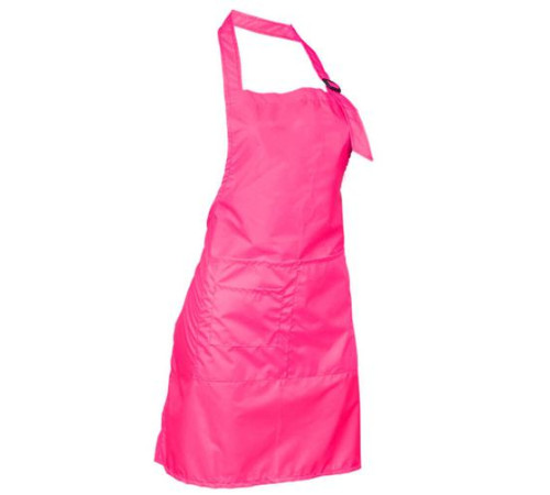 The master`s apron is pink