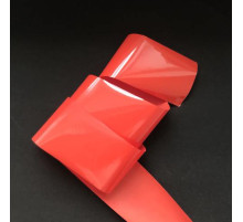 The foil for craquelure is matte red