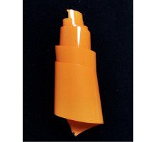 Foil for craquelure is orange