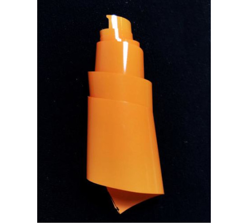 Foil for craquelure is orange