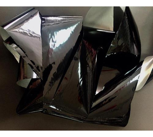 Black craquelure foil