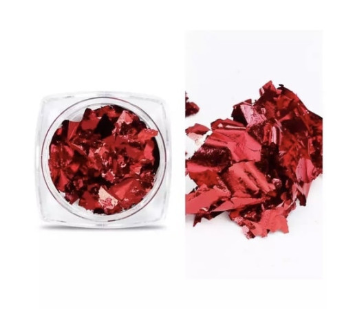 The foil is red