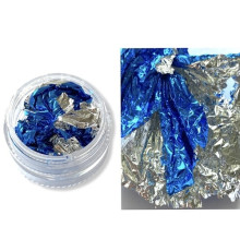 The foil of the reaper is silvery blue