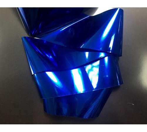 Glossy blue transferable foil for casting