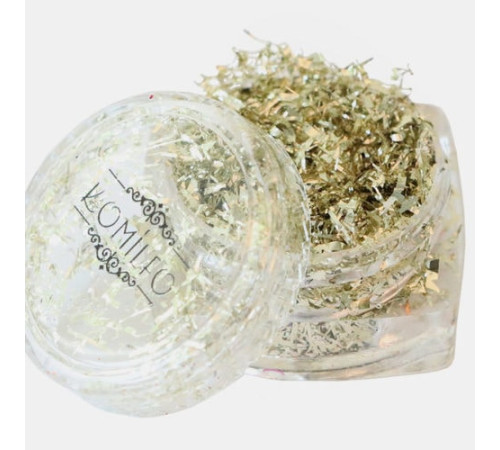Foil chips Komilfo Foil Stripes #09 Champagne silver 0.2 g