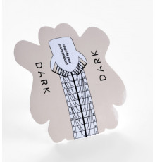 Forms for nail extensions DARK, elongated, 300 pcs.