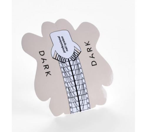 Forms for nail extensions DARK, elongated, 300 pcs.