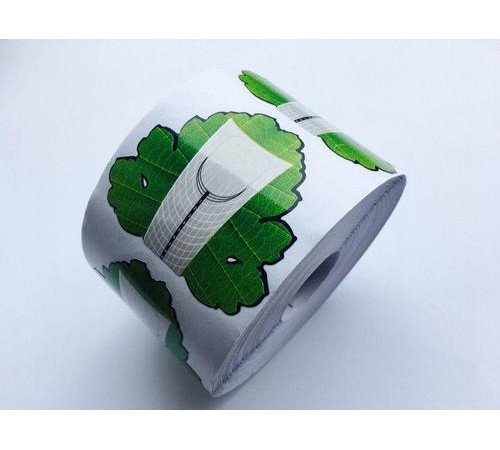 Nail extension forms Green leaf 300 pcs