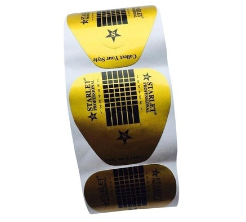 Forms for nail extension gold 100 pcs