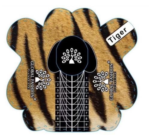 Forms for nail extensions Tiger, 300 pcs